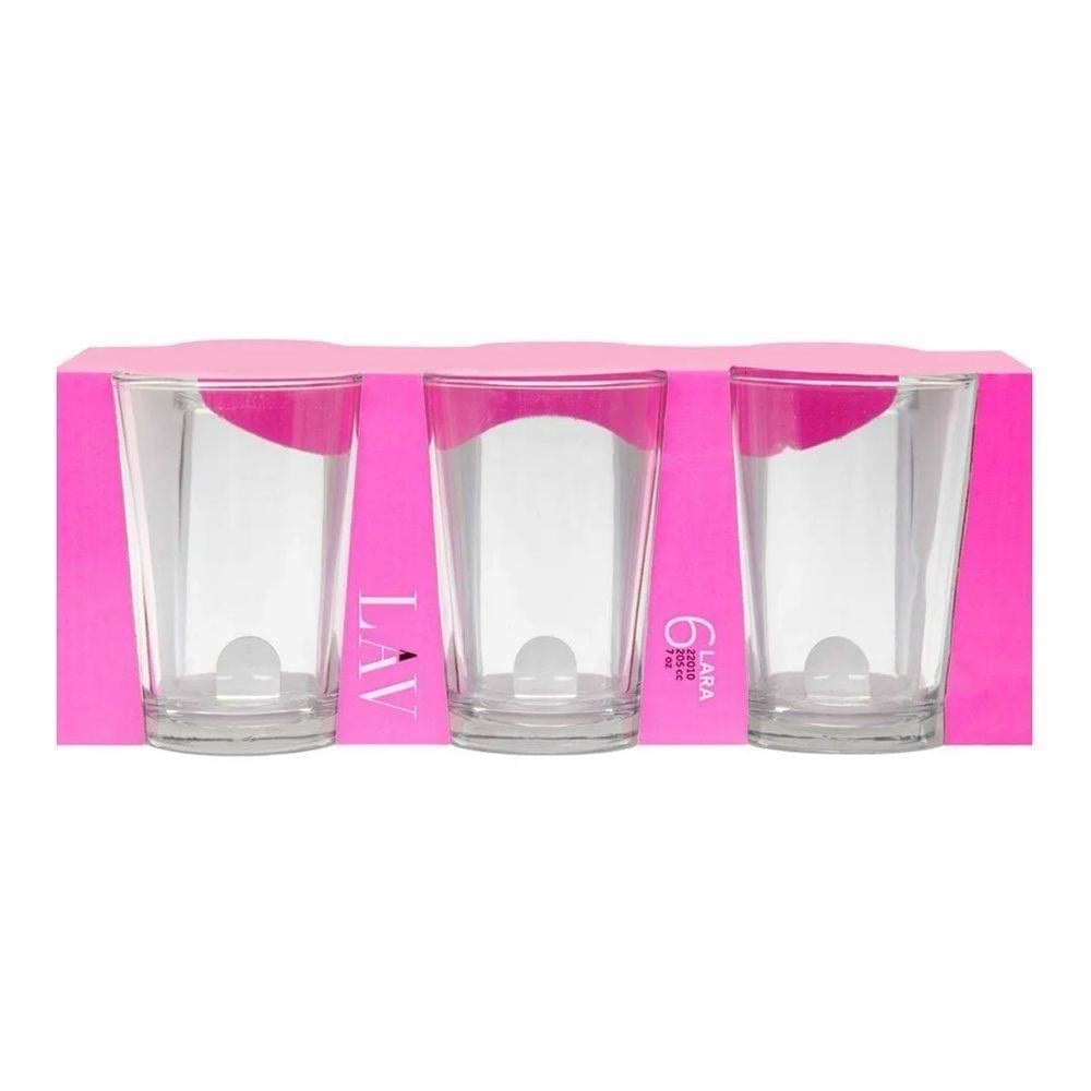 Bardak Cam Su Büyük 6lı Düz Lav-22010 Paşabahçe-52052