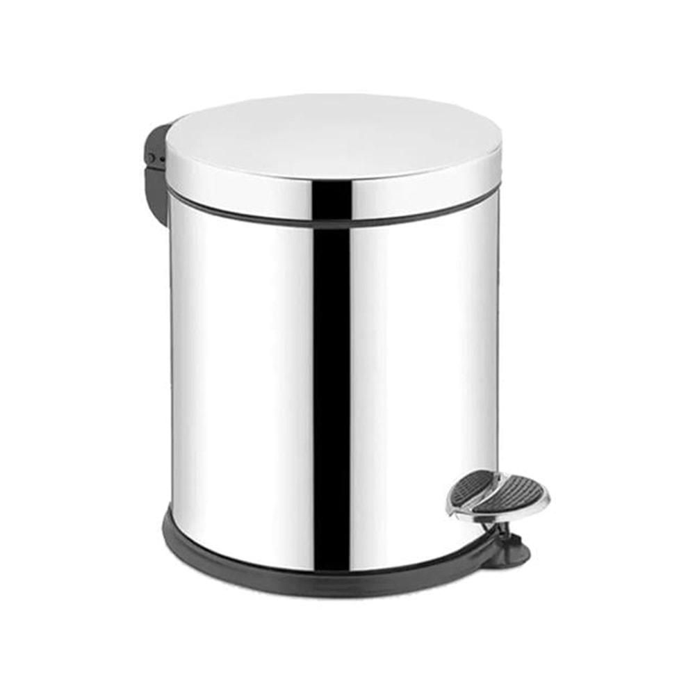 Kova Çöp Pedallı Krom 5lt