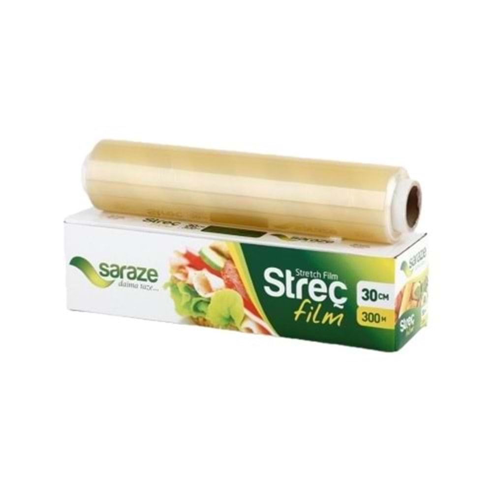 Streç Gıda 45*300mt 8Micron Kutulu Saraze