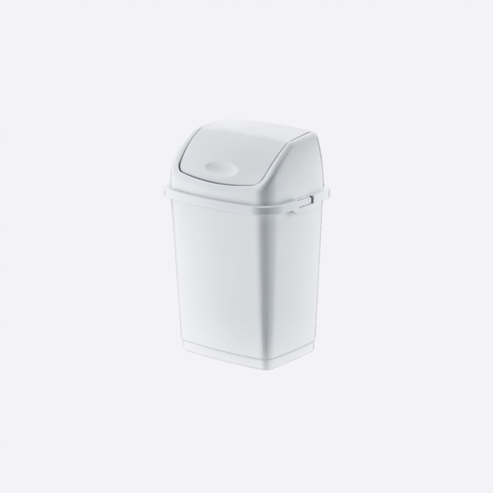 Kova Çöp Plastik Fantasy Beyaz Kapaksız 5lt