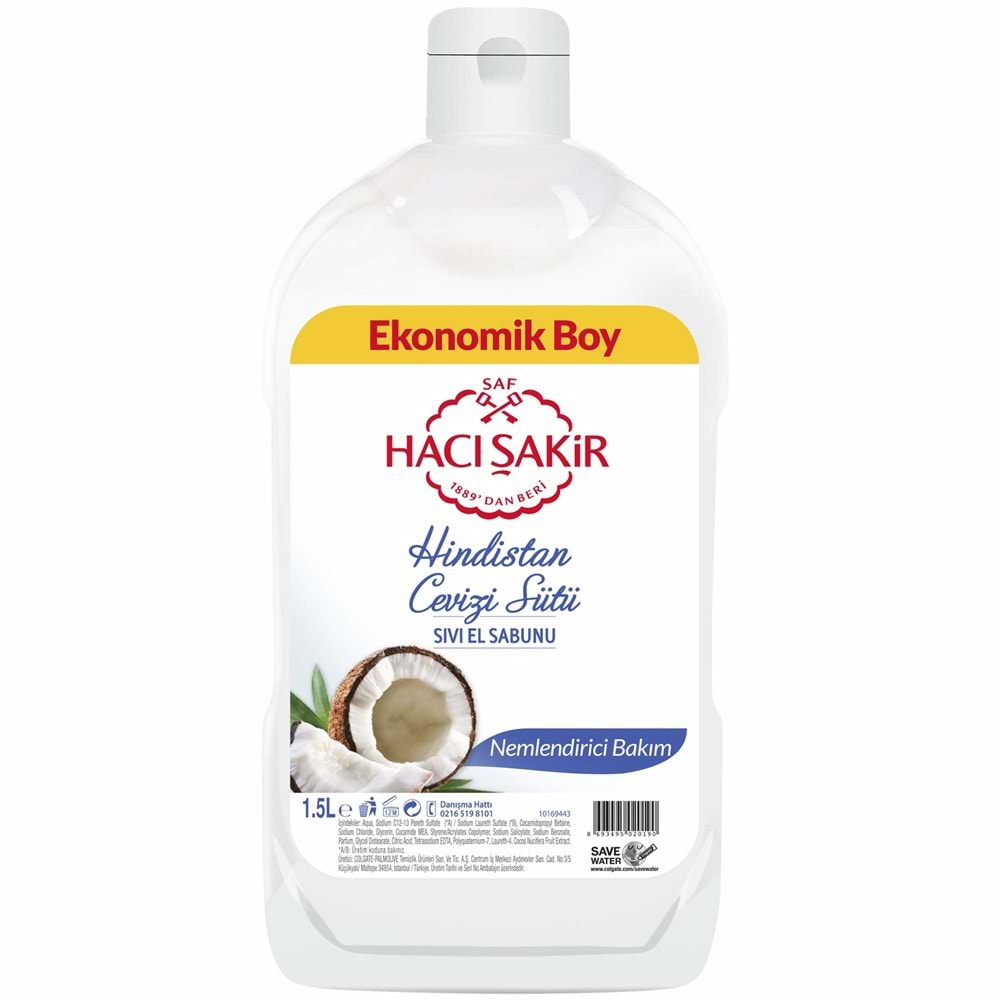 El Sabunu Sıvı 1500ml Hacışakir *6