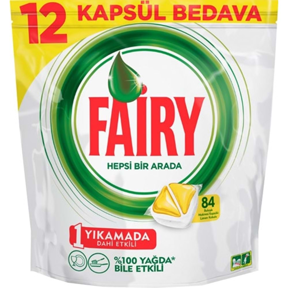 Bulaşık Tablet H1A 84lü Fairy *3