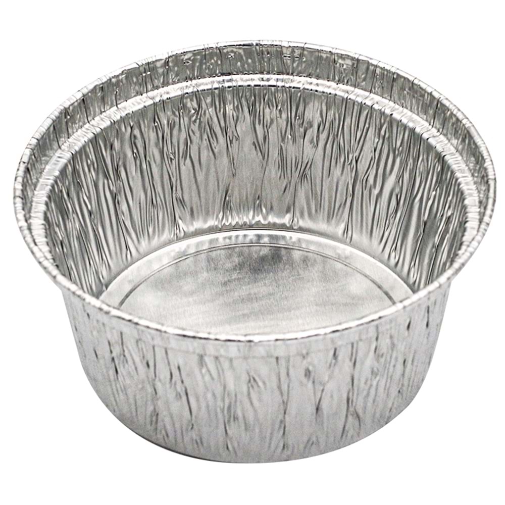 Kase Alüminyum Sufle/Karamel Yuvarlak 180cc Ç.9,60cm H.3cm 100lü