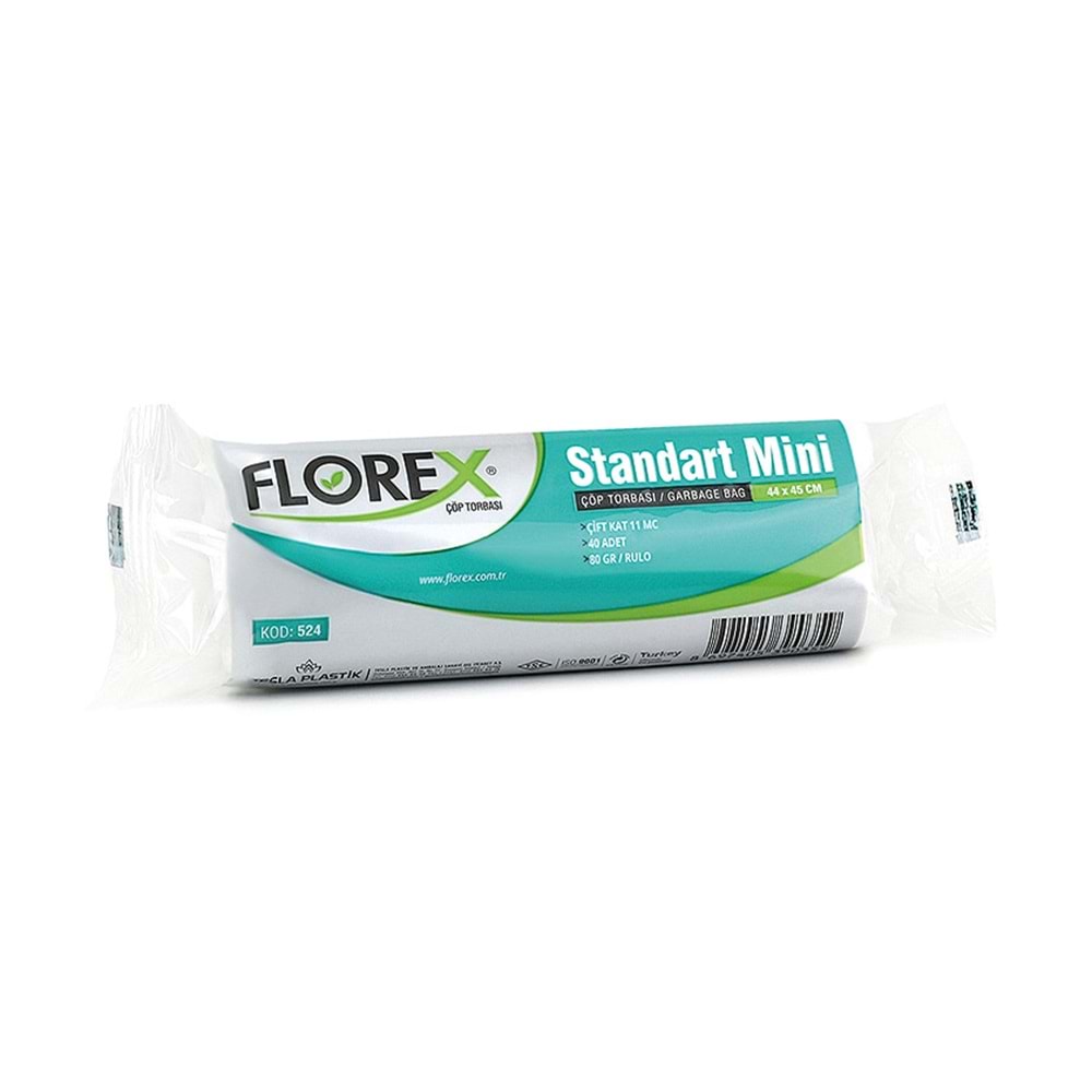 Çöp Poşeti Mini 44*45cm 80gr 40lı*50rl Florex