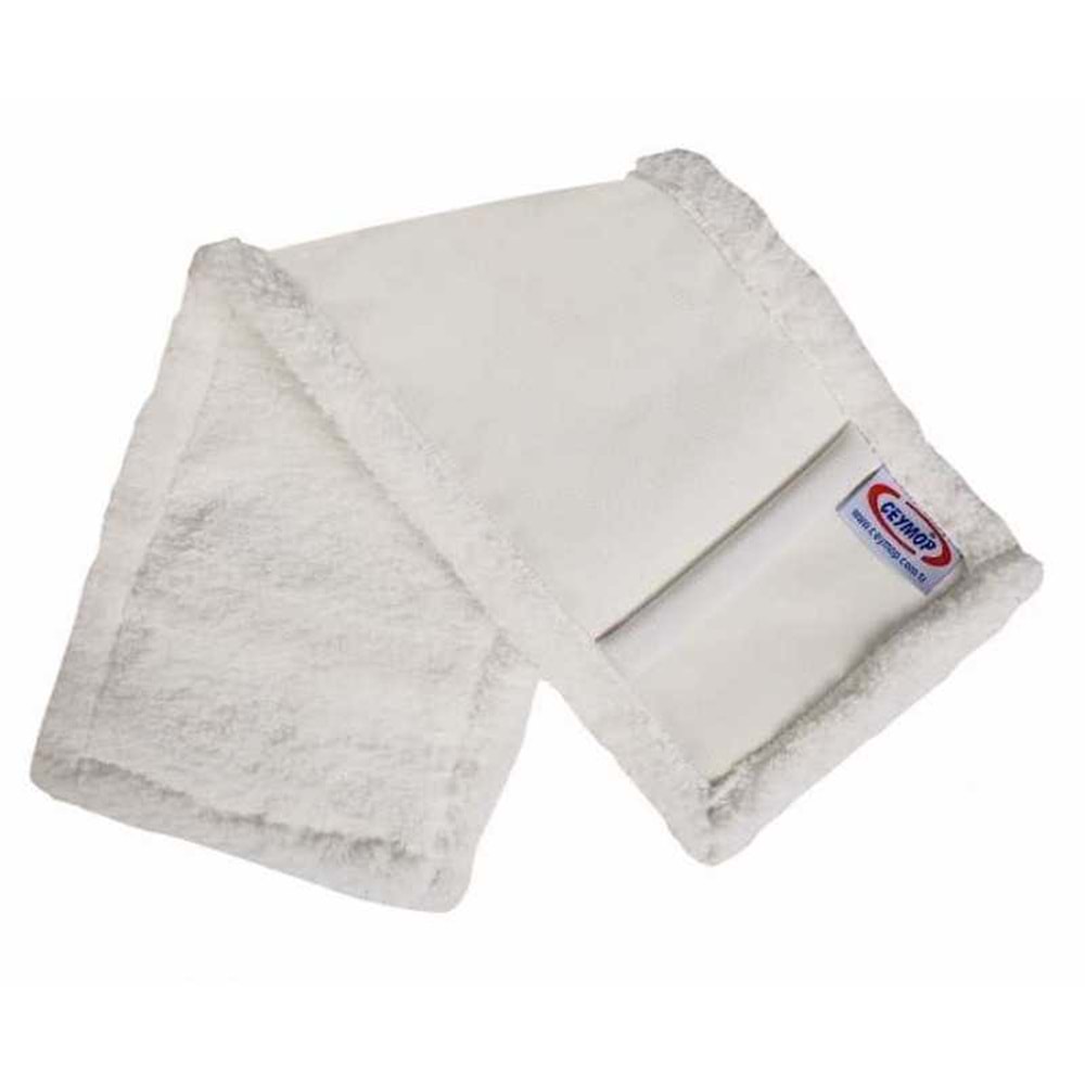 Mop Microfiber Düz Beyaz 40cm