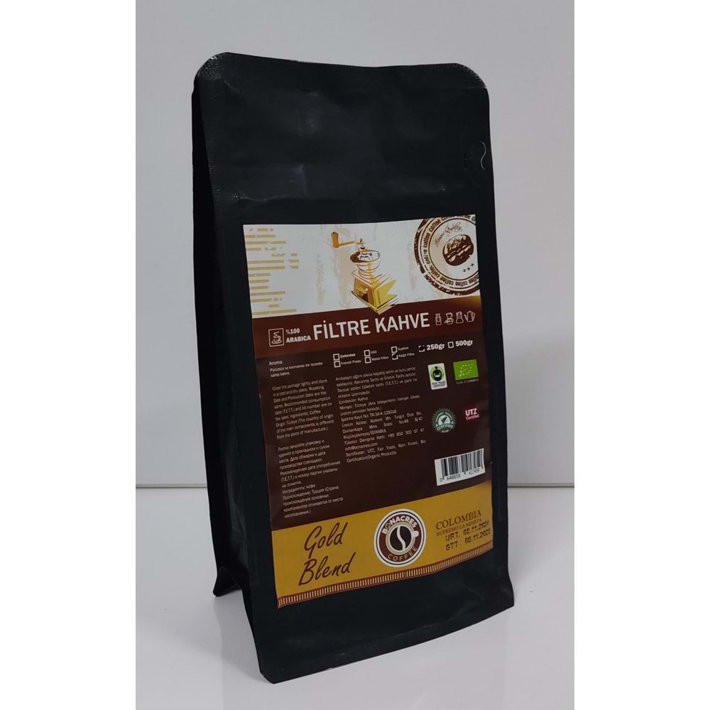 Kahve Filtre Gold 250gr