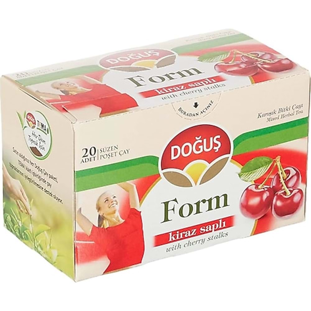 Çay Bitki Kiraz Saplı Form 20li Doğuş *12