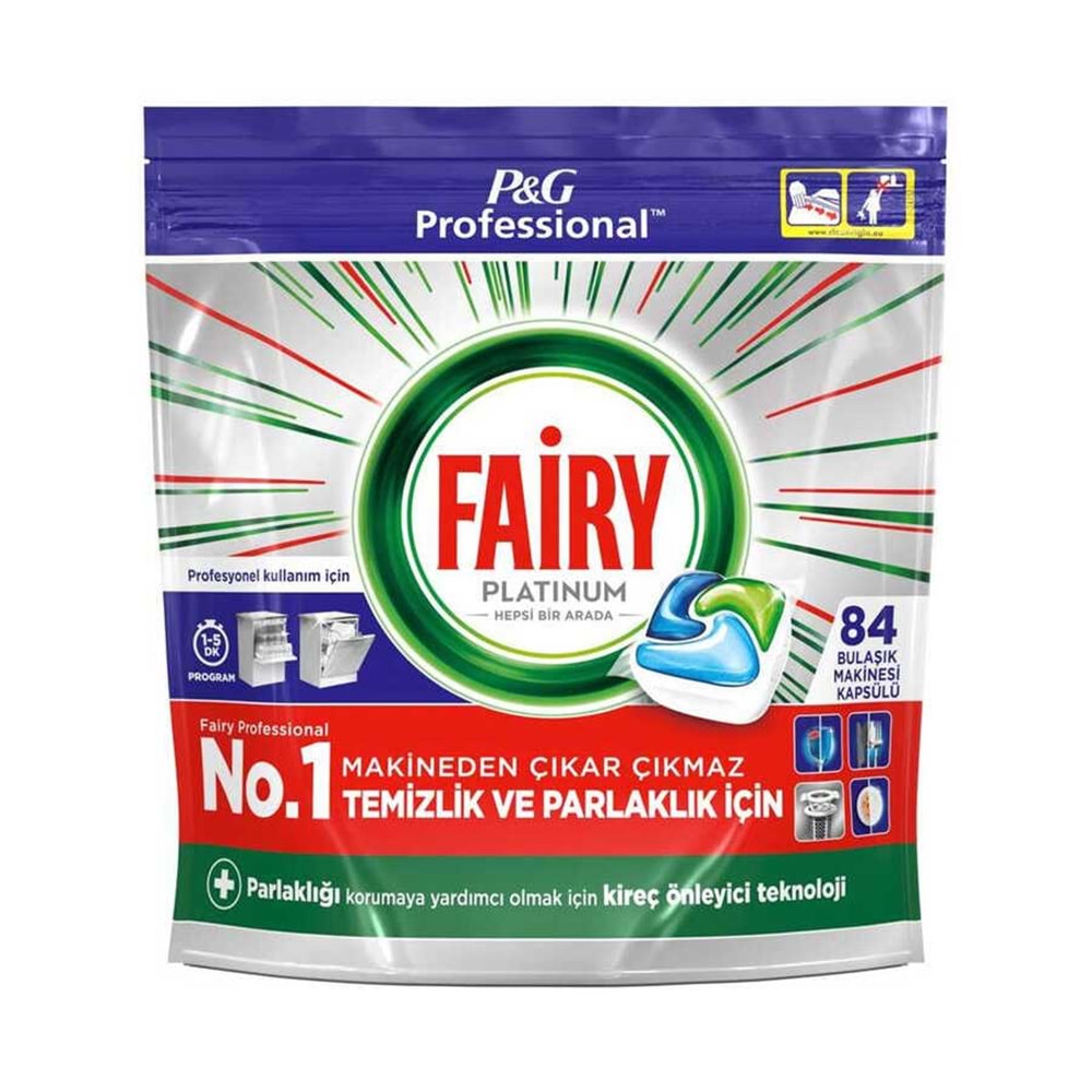 Bulaşık Tablet Platinium 84lü Fairy *3