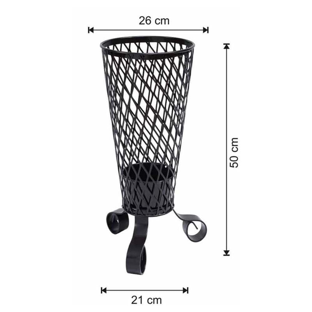 Şemsiyelik Ferforeli Küçük Model 21*50*26cm N.1911