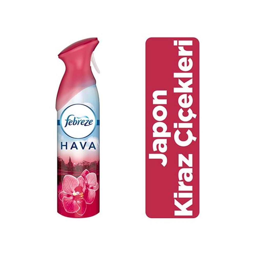 Oda Parfümü Aerosol Sprey 300ml Japon Çiçekleri Febreze *6