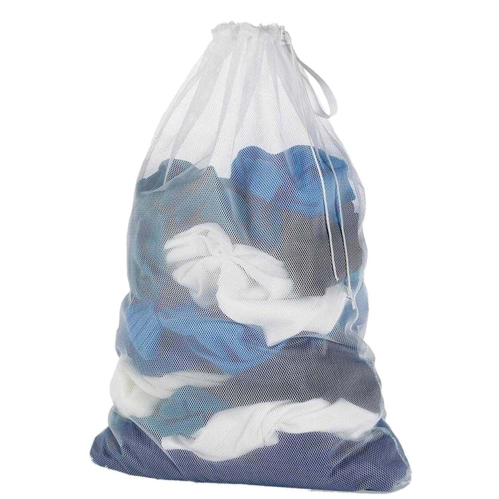 Çamaşır Filesi Polyester, İpli Boğaz Büzgülü, Bilgi Etiketli, 1.kalite 50*70cm *50