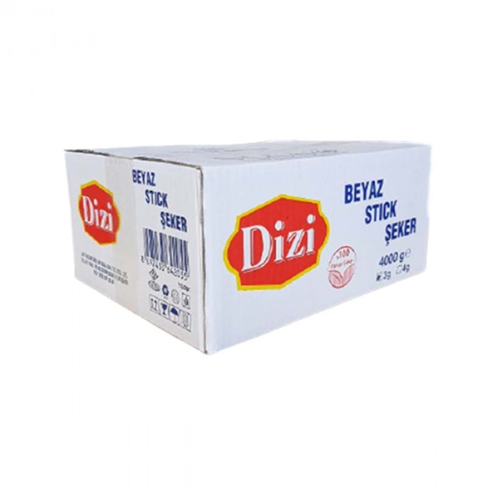 Şeker Toz Stick 4gr 1000li 4kg Dizi