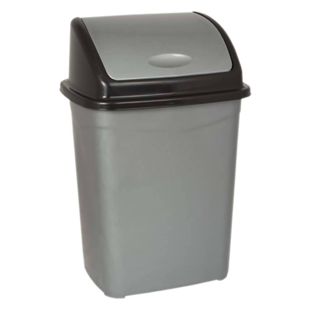 Kova Çöp İtme Kapaklı Plastik 4194 Gri 65lt