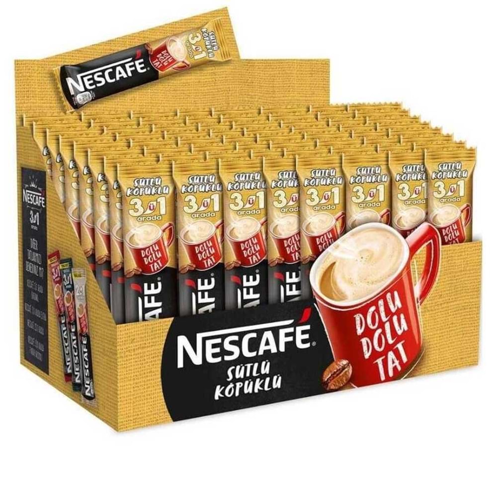 Kahve 3ü 1 arada Sütlü Köpüklü 48li Nescafe