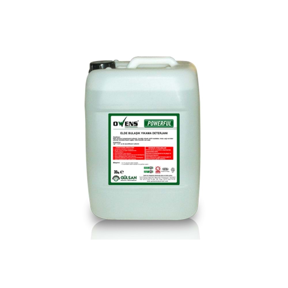 Bulaşık Deterjanı Elde Sıvı 30kg Owens