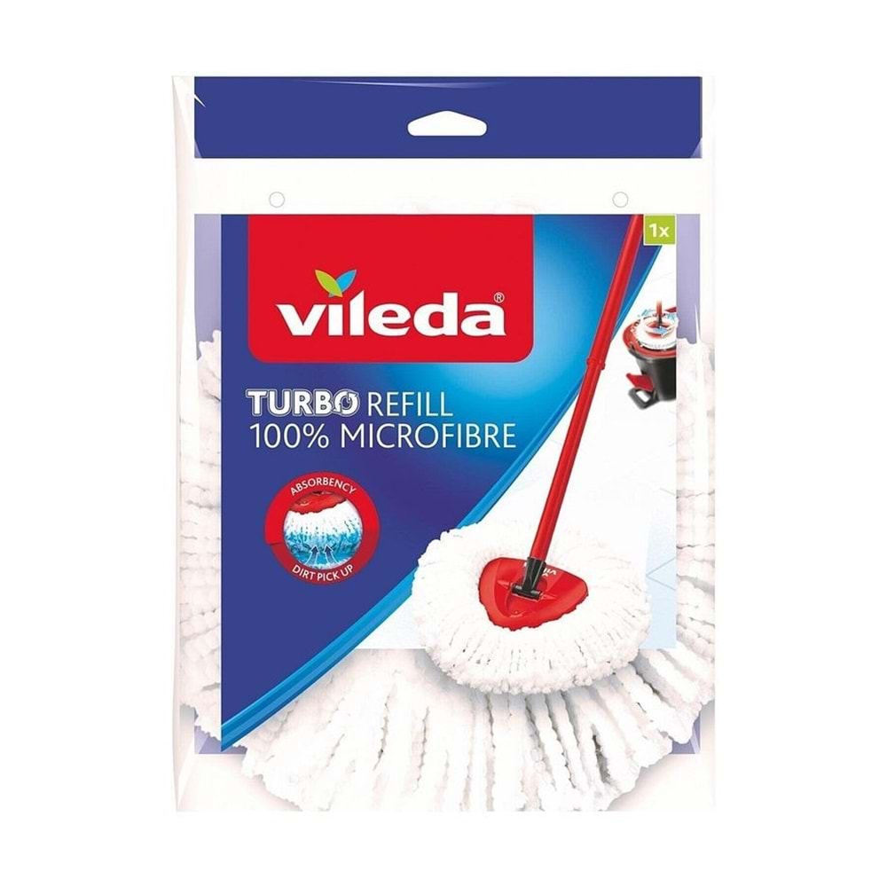 Temizlik Seti Turbo Pedallı Yedek Üçgen Mop Vileda