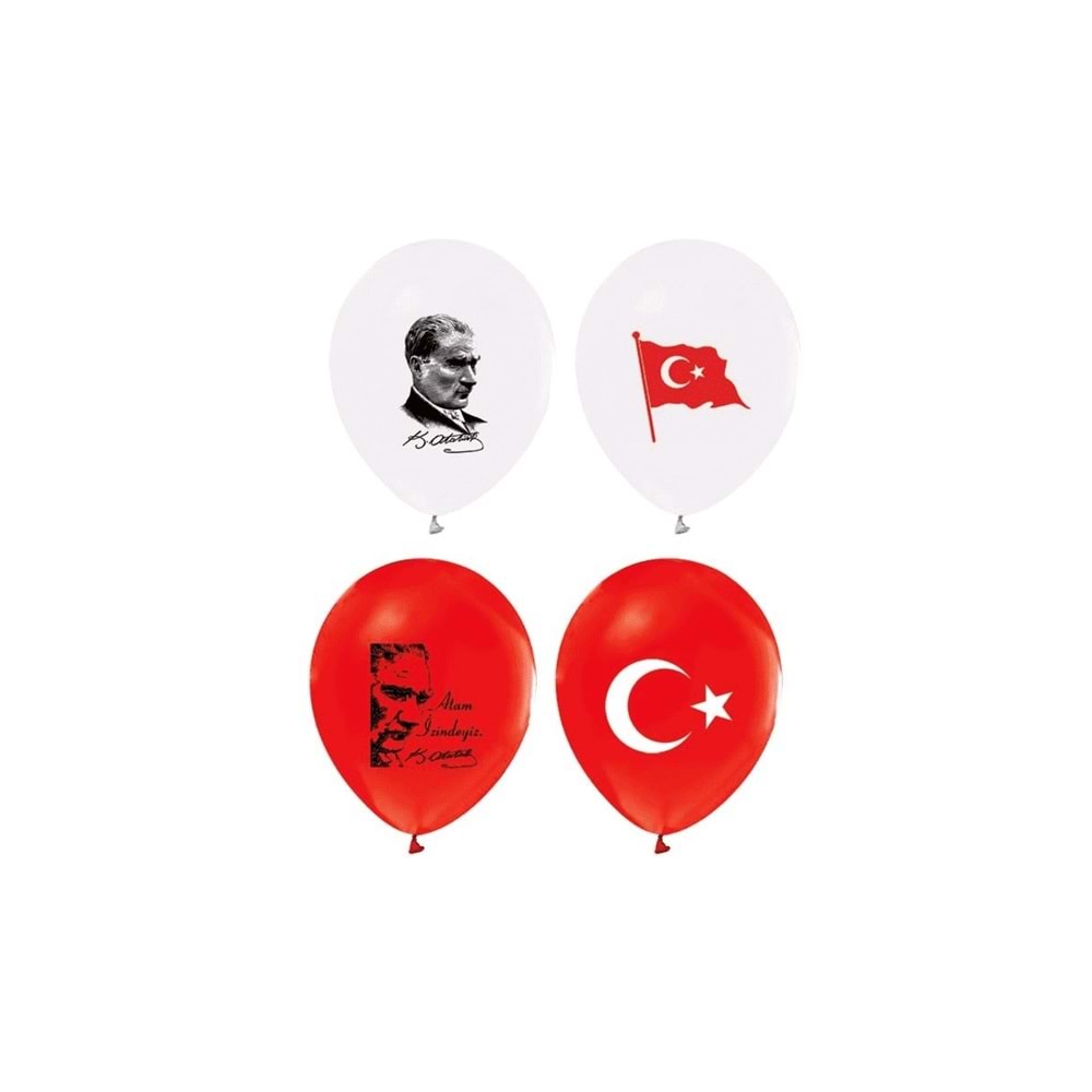 Balon Baskılı 12 100lü