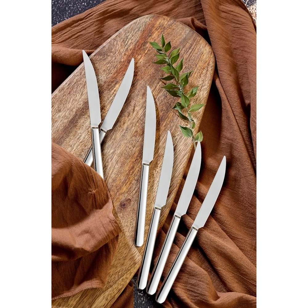 Bıçak Yemek 6lı Lüx Nilüfer