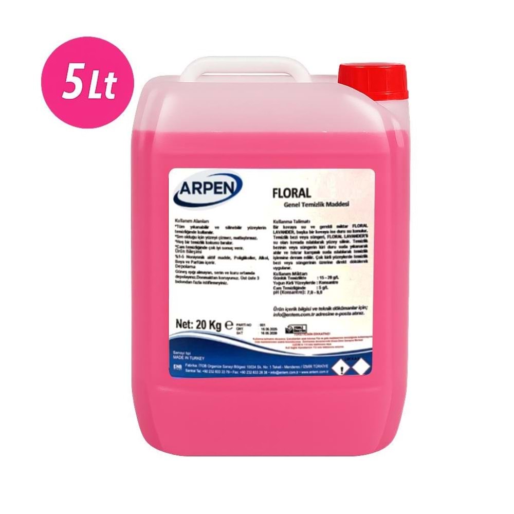 Yüzey Temizleme 20kg Pembe Floral Arpen Entem