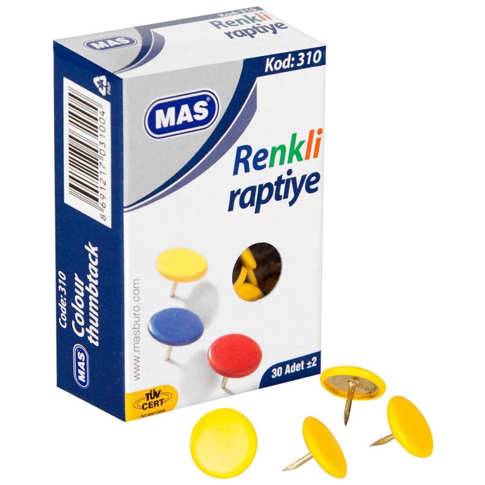 Kırt. Raptiye Renkli 30lu 310 Mas