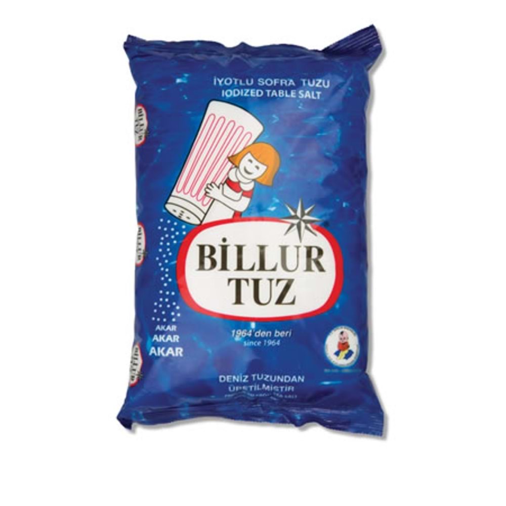 Tuz Yemeklik 750gr Billur