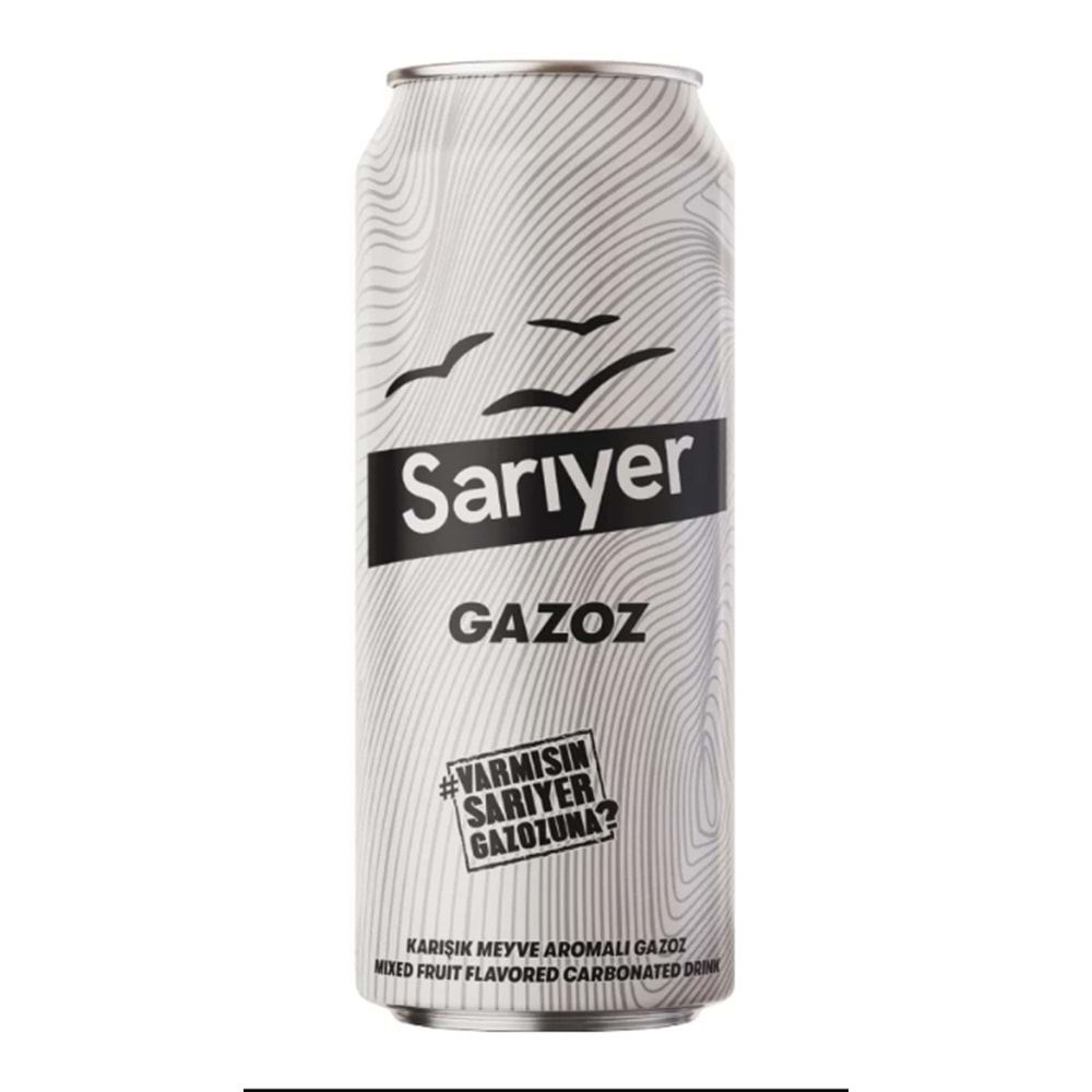 Gazoz Kutu 330ml 24lü Karışık Meyve Aromalı Sarıyer
