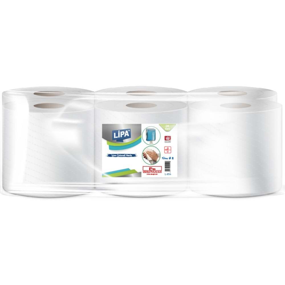 Havlu İçten Çekmeli 4kg 6lı Lipa Eti Kağıt