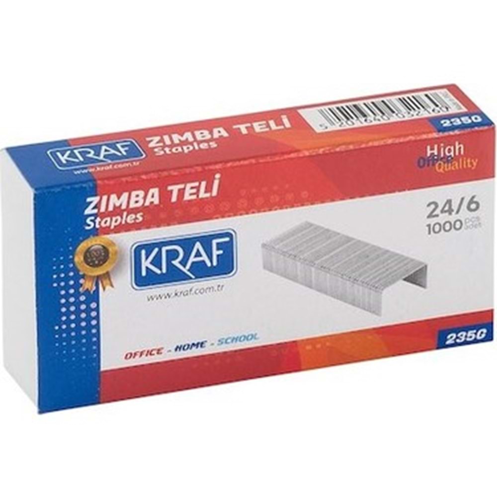 Kırt. Zımba Teli No.24/6 Nikel 1000li 235G Kraf *10