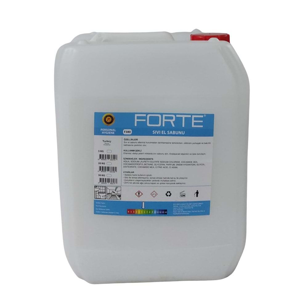 El Sabunu Sıvı 20kg Beyaz/Dove Kokulu Forte