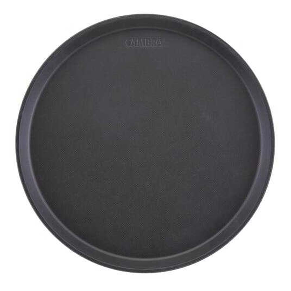 Tepsi Selform Kaymaz Yuvarlak 35cm Siyah Cambro