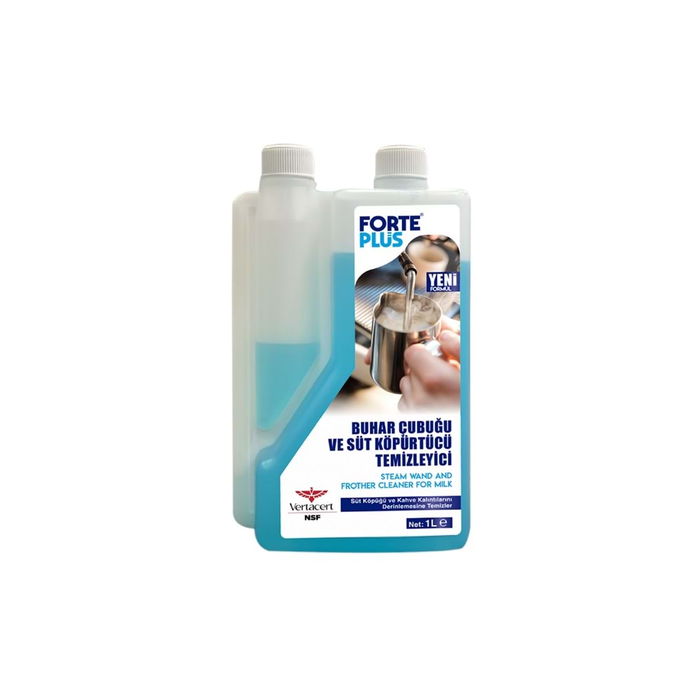 Filtre Kahve Makine Buhar Çubuğu ve Süt Temizleyicisi Steam Wand and Milk Frother Cleaner For Milk FPCCMS1 1lt Forte Plus *10