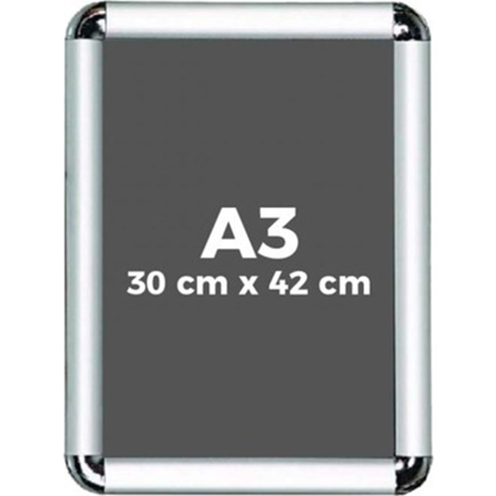 A3 Boy Alüminyum Çerçeve 30*42 Panda