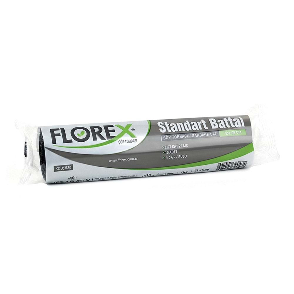 Çöp Poşeti Battal Standart 72*95cm 140gr 10lu*24rl Florex