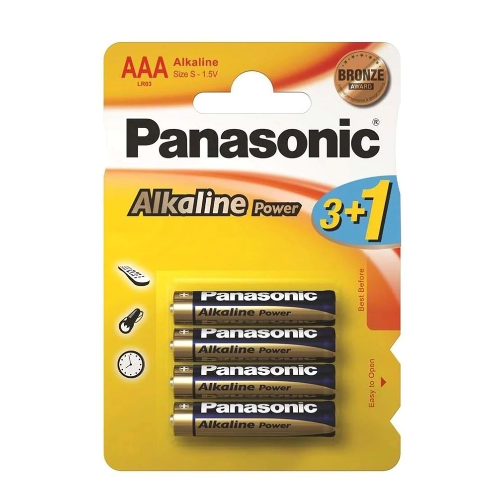 Kırt. Pil AAA Kalem Panasonic (4lü 15pk MinSip. 60ad )