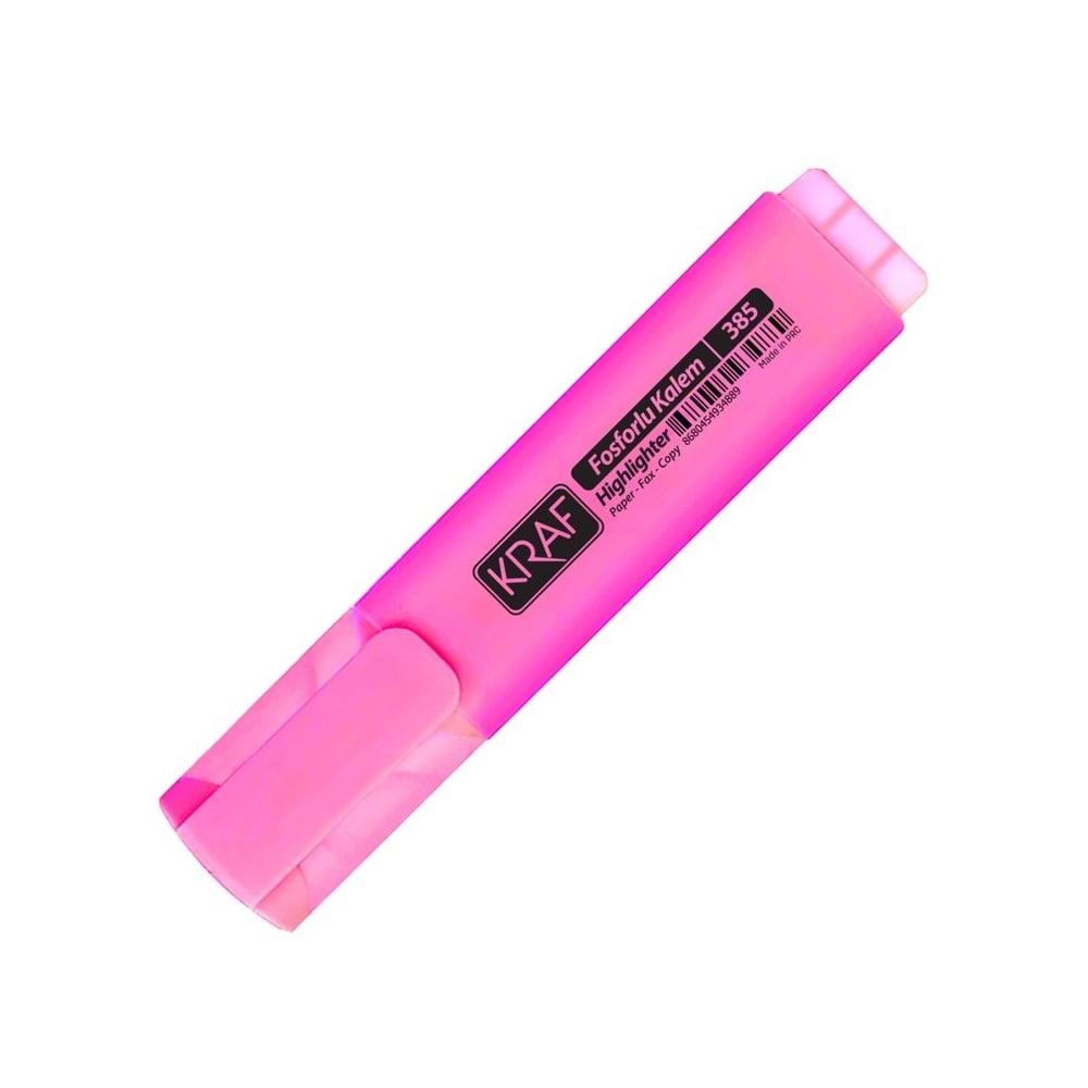 Kırt. Kalem Fosforlu Pembe 385 Kraf