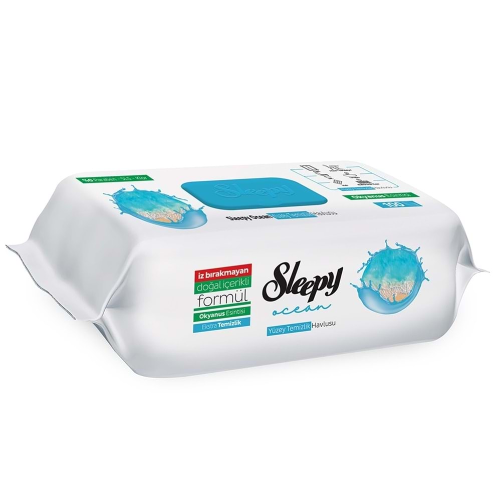 Islak Mendil Yüzey 100lü Okyanus Ferahlığı Sleepy *12
