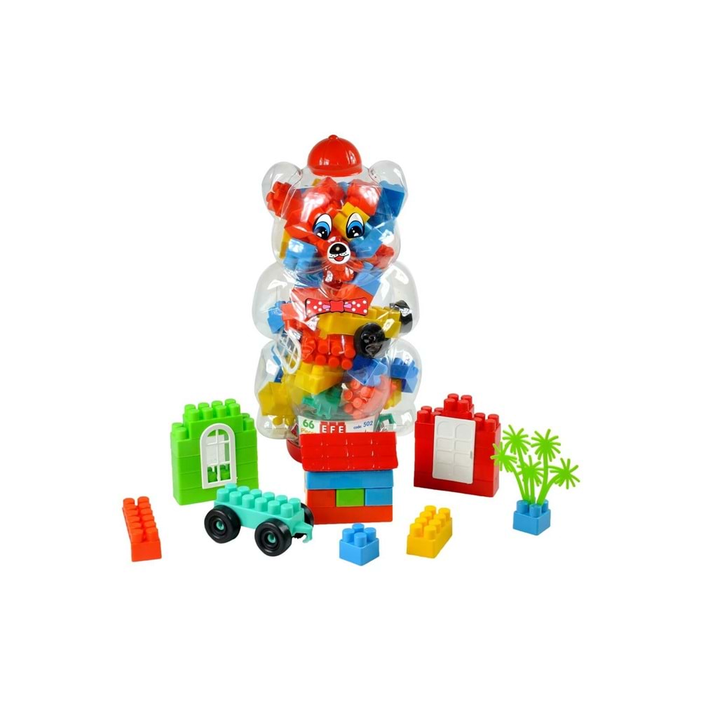 Oync. EF-502 - Ayıcıklı Bloklar 66 Parça *30