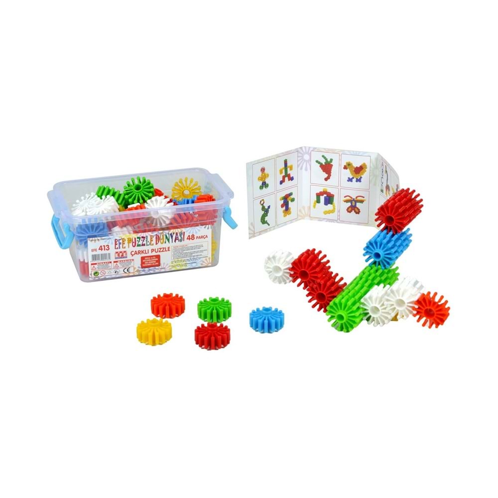 Oync. EF-413 - Kutulu Küçük Çarklı Puzzle 35parça *36