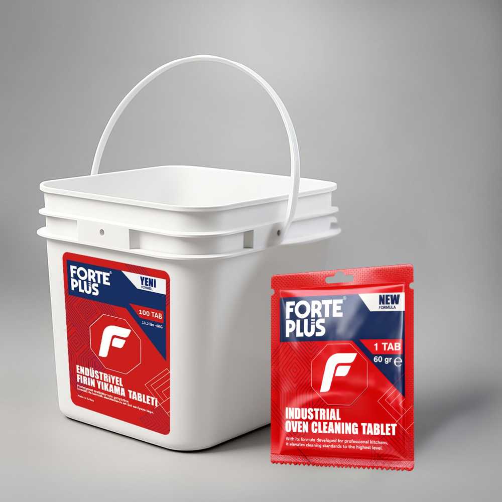 Endüstriyel Fırın Yıkama Tableti 60gr 100lü Forte Plus