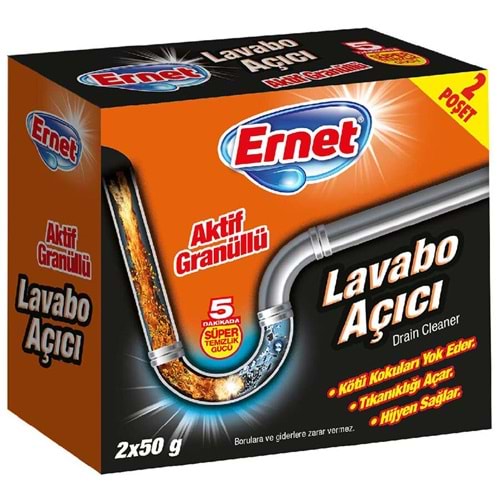 Lavabo Acıcı Toz 50gr Ernet