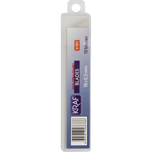 Kırt. Maket Bıçağı Geniş Yedek Uç 10lu 618G Kraf *10