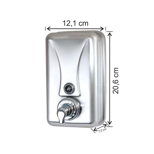 Aparat Köpük Sabun Krom 304 Kalite Mat 1000ml