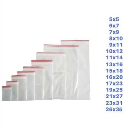 Naylon Torba Kilitli 7*9cm