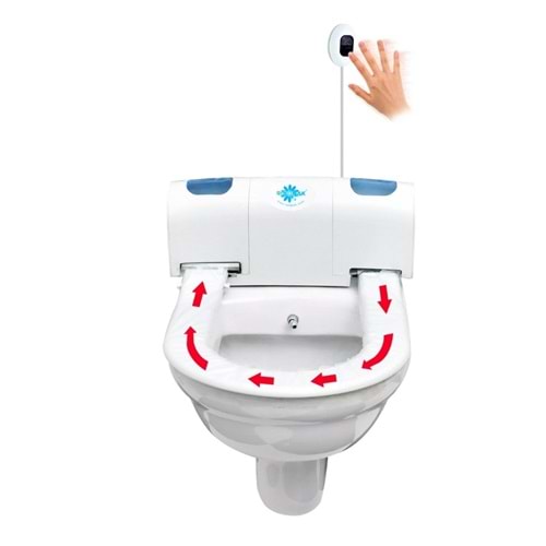 Klozet İçin Hijyenik Kapak Sistemi Otomatik/Elektrikli Rulopak