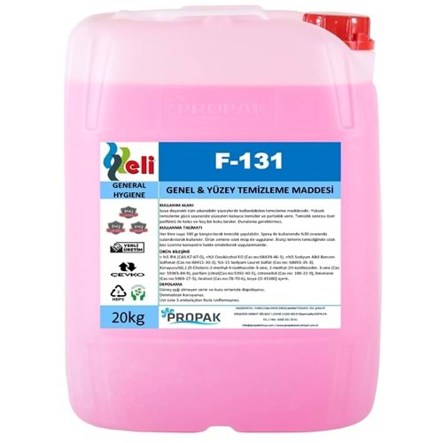 Yüzey Temizleme 20kg Pembe Eli Propak