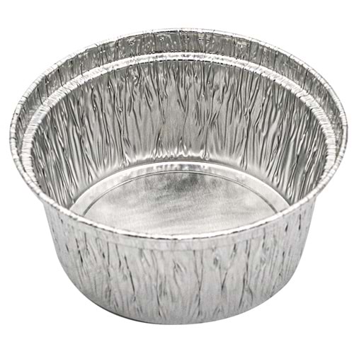 Kase Alüminyum Sufle/Karamel Yuvarlak 180cc Ç.9,60cm H.3cm 100lü