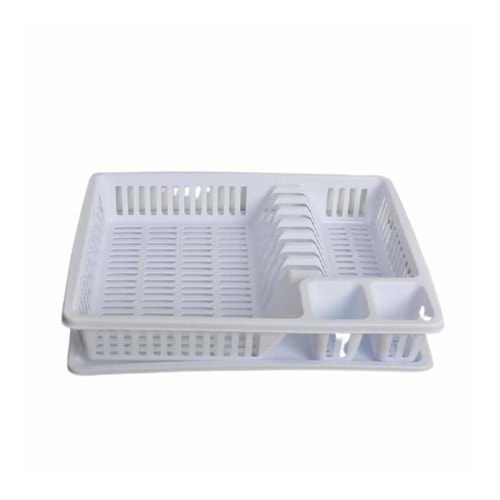 Bulaşık Sepeti Beyaz Plastik 34*44*8cm