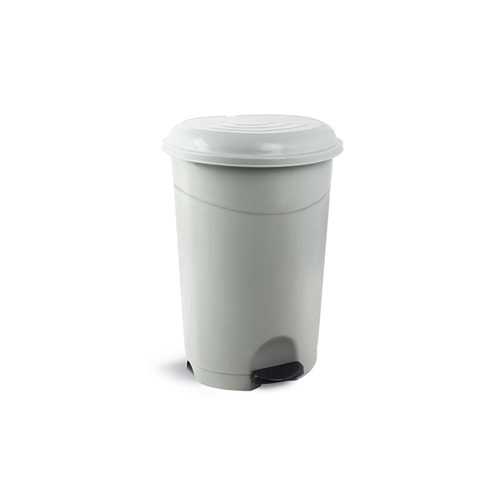 Kova Çöp Pedallı Plastik Gri No2 6lt