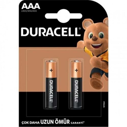 Kırt. Pil 2li Kartela AAA Kalem Duracell