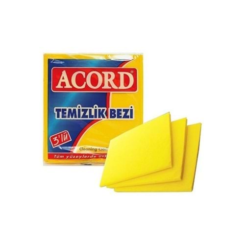 Bez Temizlik Sarı 3lü *12